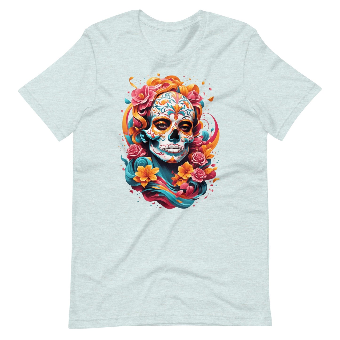 Unisex Cotton Day of the Dead T-Shirt Halloween Streetwear