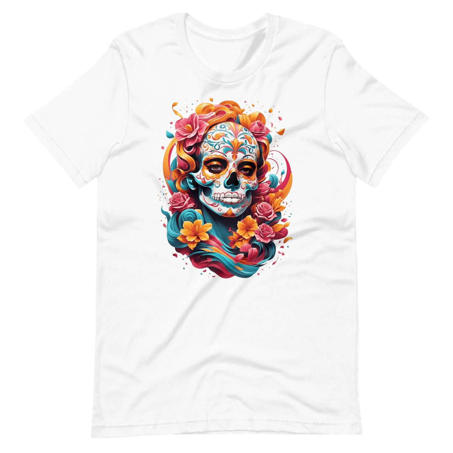 Unisex Cotton Day of the Dead T-Shirt Halloween Streetwear