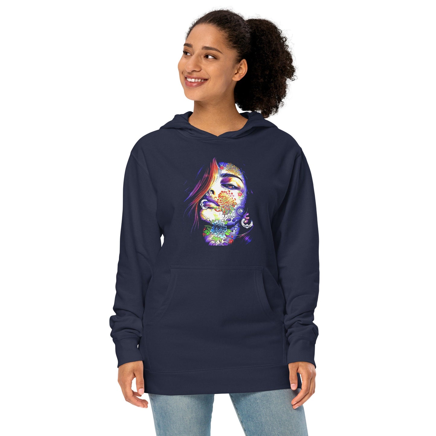 Women's Streetwear Hoodie Inspired by Dia de los Muertos